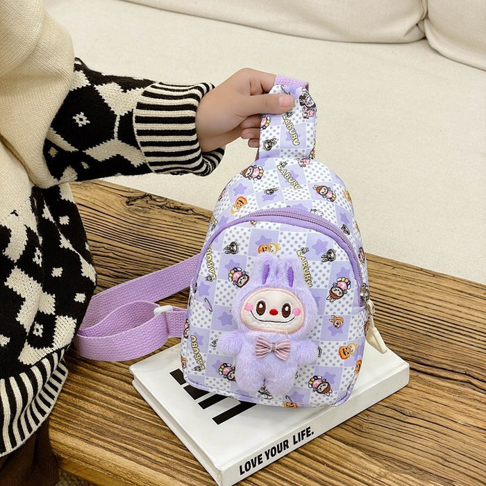 Wholesale Children' s Bag Kindergarten Baby' s Coin Purse Boys and Girls Cartoon Printed Waist Bag Casual Crossbody Bag
