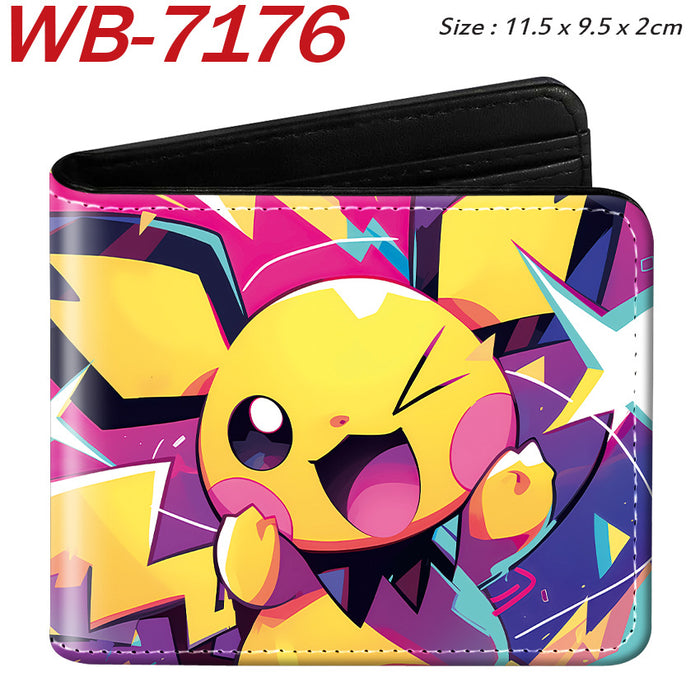Wholesale Cute Anime Elf Pattern PU Bifold Wallet Short Card Holder Coin Purse Everyday Chic Fashion Accessory