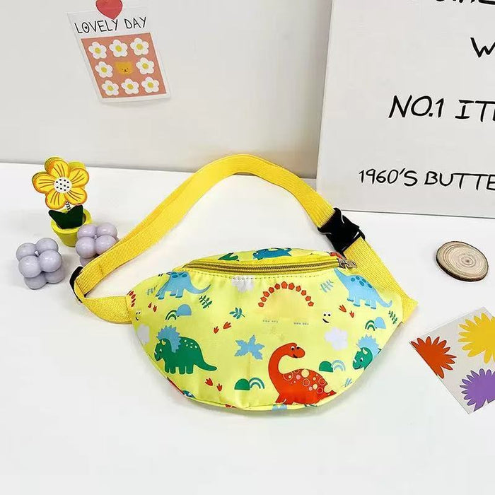 Wholesale children's waist bag cartoon dinosaur bag fashion girls coin purse chest bag