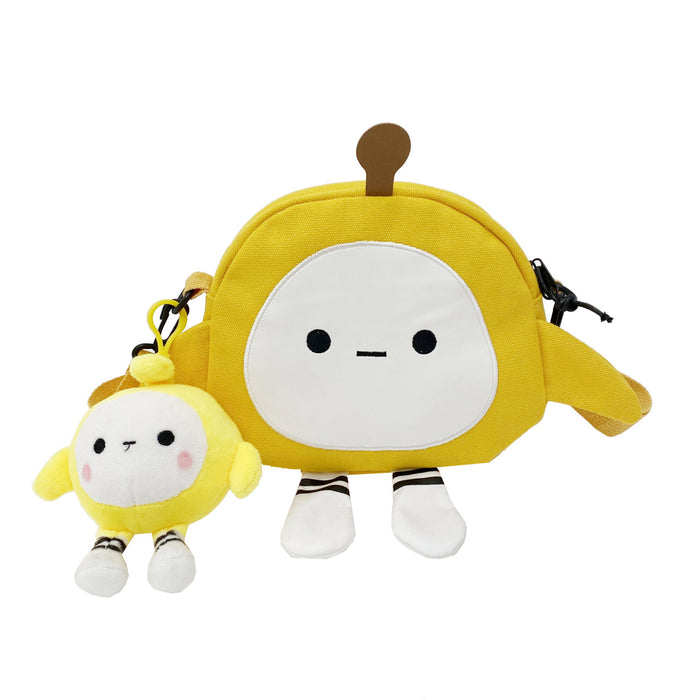 Wholesale Cartoon Egg Shoulder Bag Cute Plush Coin Wallet  Girl Shoulder Bag