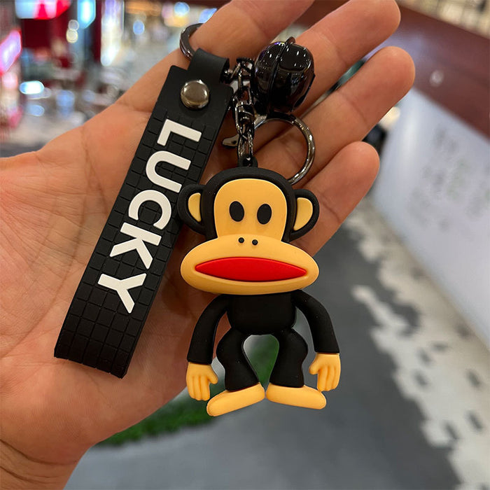 Wholesale PVC Cartoon Big Mouth Monkey Keychain JDC-KC-MiaoYi050