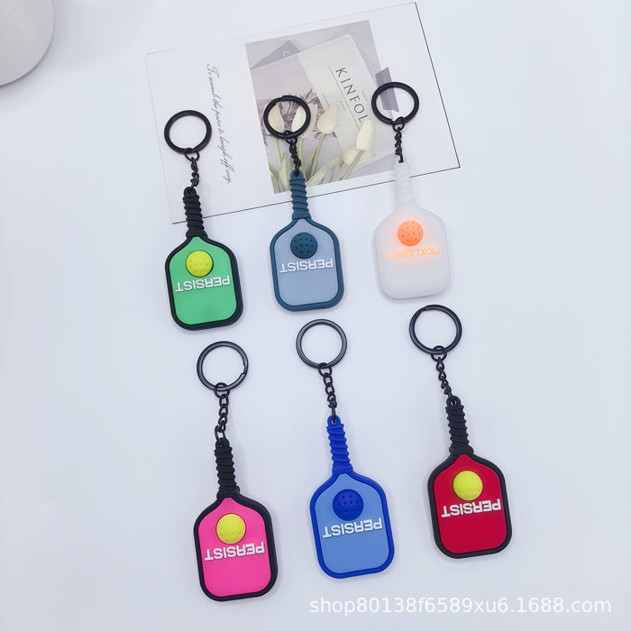 Wholesale 5pcs Sports Pickleball Racket Series Keychain