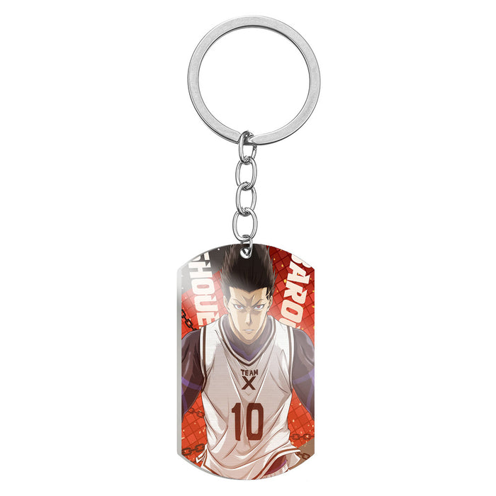 Wholesale Cartoon Color Printing Stainless Steel Keychain JDC-KC-HuanYu030