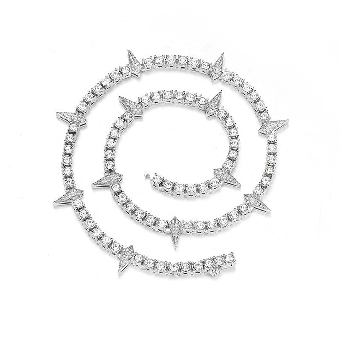 Wholesale Full Diamond Alloy Men's Necklace JDC-NE-XuanDi005