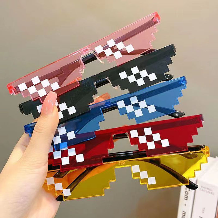 Wholesale Personalized mosaic glasses, funny sunglasses, party pixel glasses