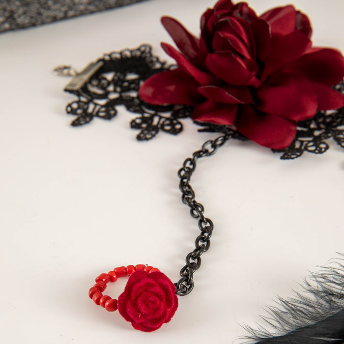 Wholesale Fabric Lace Finger Ring Gothic Style Everyday Fashion Accessory for Women MOQ≥2