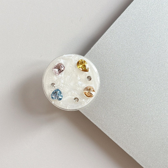 Wholesale Rhinestone Gemstone Phone Holder with Magnetic Suction Ring
