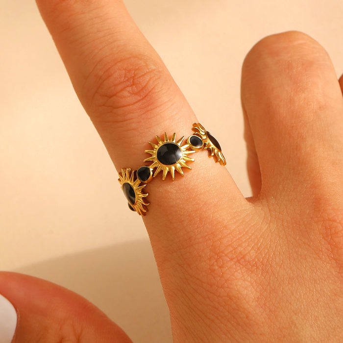 Wholesale stainless steel open design niche simple Rings