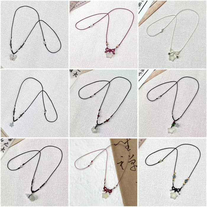 Wholesale Flowers, butterflies, stars, pendants, hanging ropes, hand woven necklaces, simple accessories