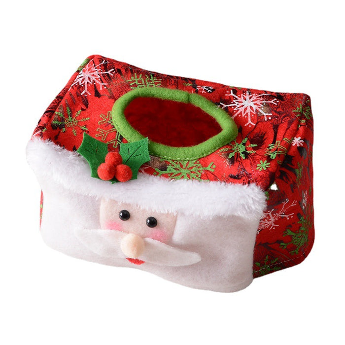 Wholesale Christmas decorative paper towel set Christmas desktop decoration atmosphere layout Christmas supplies