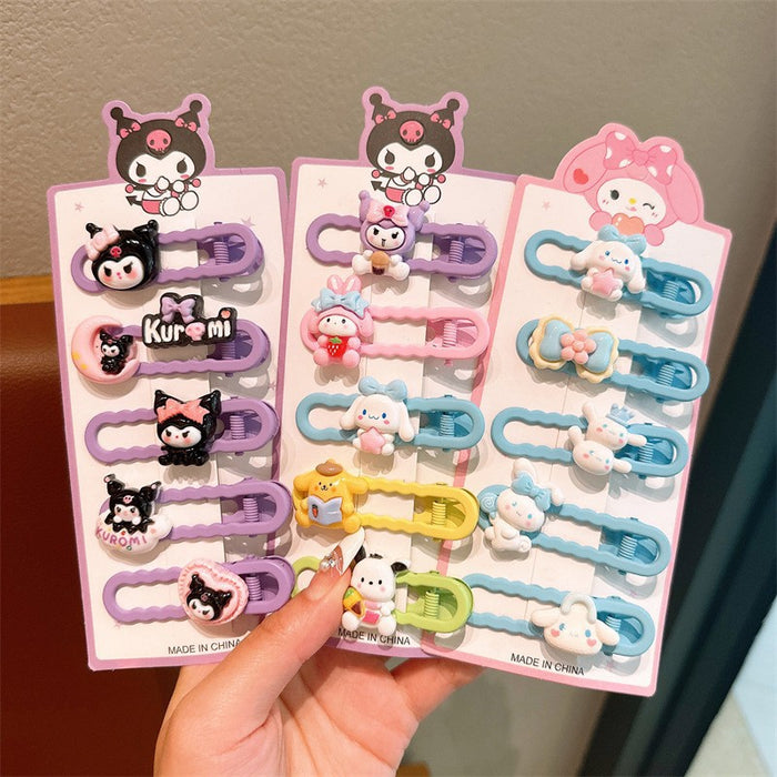 Wholesale Cartoon Hair Clips for Kids Cute Plastic Resin Hair Accessory for Gift or Resale
