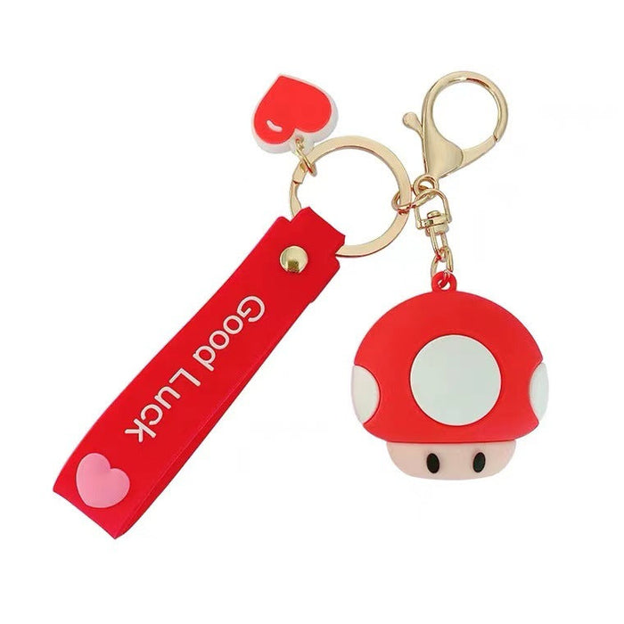 Wholesale Mushroom Head Doll PVC Keychain JDC-KC-YD101
