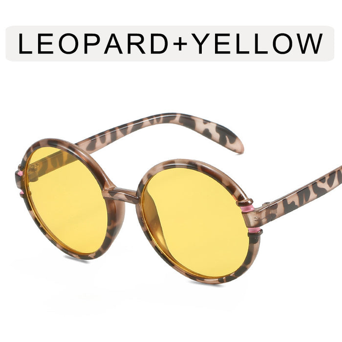 Wholesale Round frame retro sunglasses, new sunglasses, beach sunscreen sunglasses