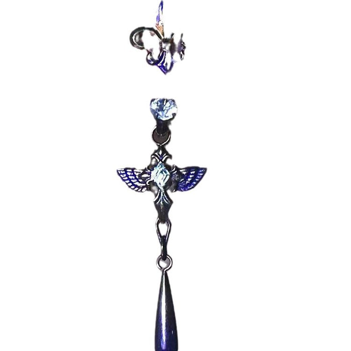 Wholesale Iris pendant earrings, light luxury temperament earrings