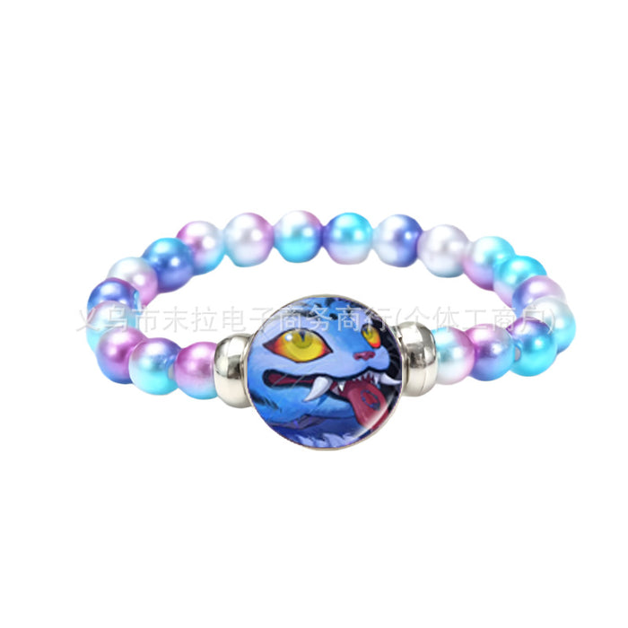 Wholesale K-Pop Cartoon Anime Colorful Beaded Bracelet