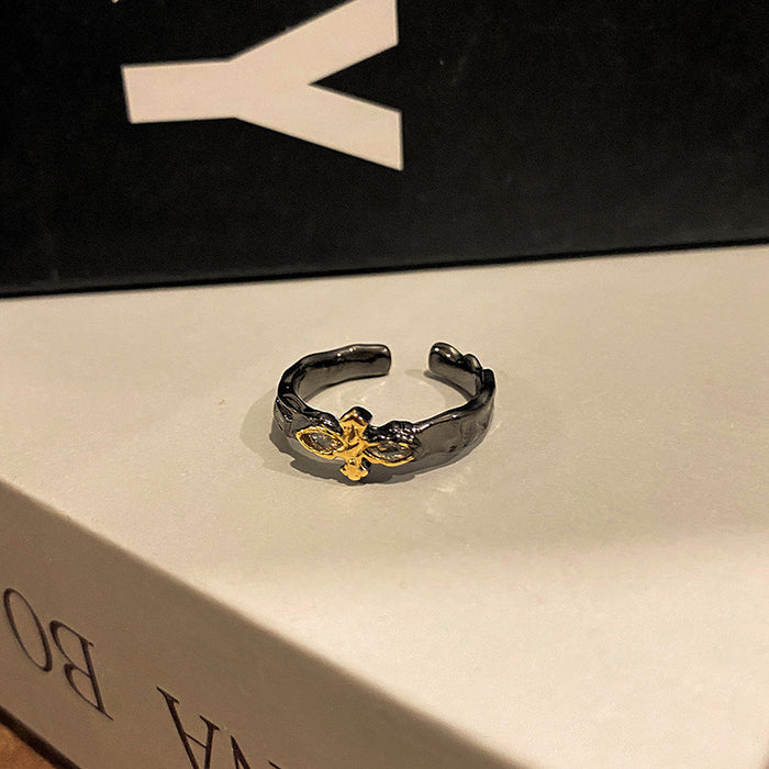 Wholesale Personalized and fashionable open-end ring, simple and niche food ring