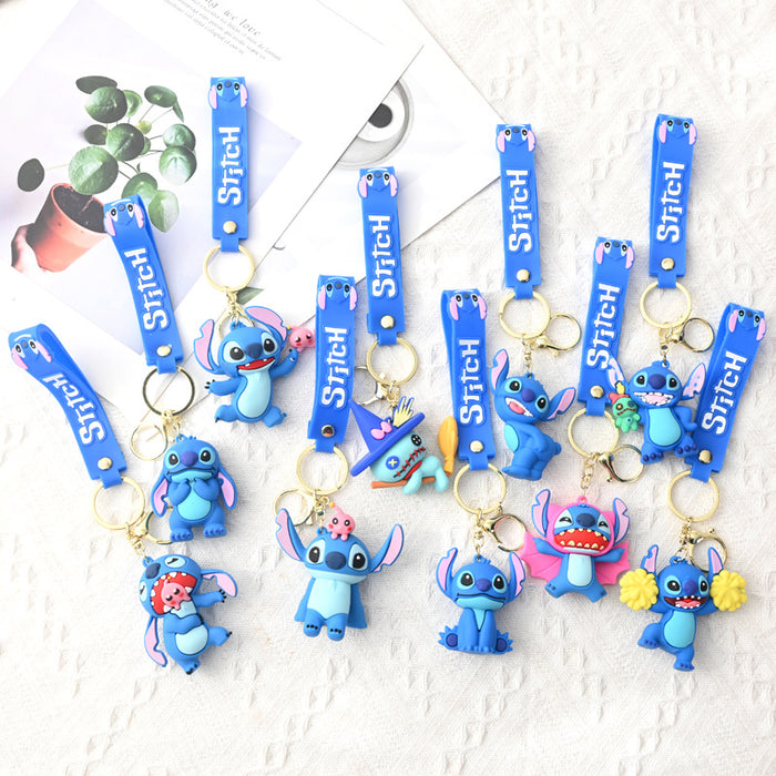 Wholesale  Cartoon  Keychain Soft  Key Pendant Couple Small Gift