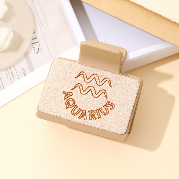 Wholesale Western Style Super Fiber Laser Carved Twelve Constellations Hairpin Distinctive Simple Head Shark Clip