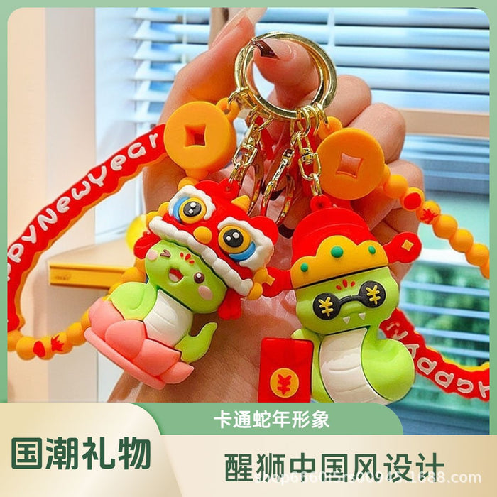 Wholesale  Snake Keychain Cartoon Cute Small Pendant