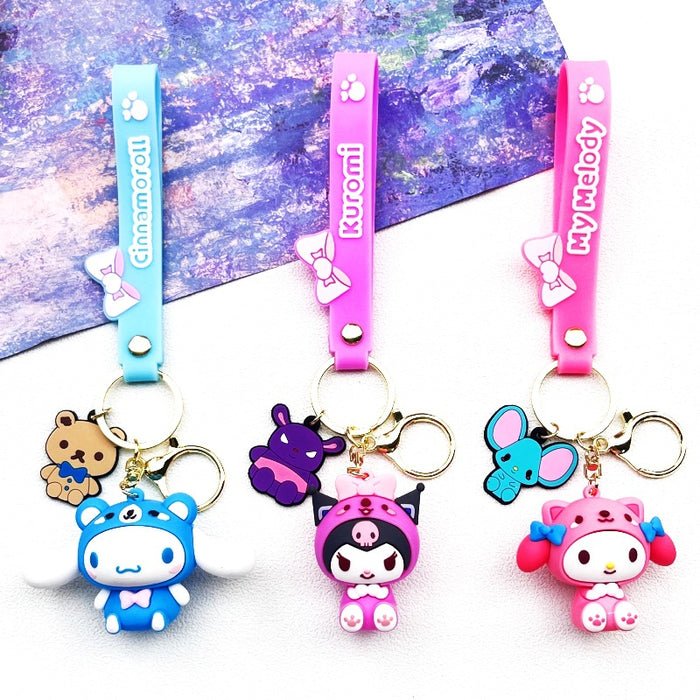 Wholesale PVC Cartoon Doll Keychain JDC-KC-WuYi201