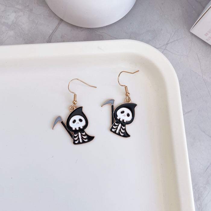 Wholesale  pumpkin skull earrings personalized cartoon ghost bat earrings