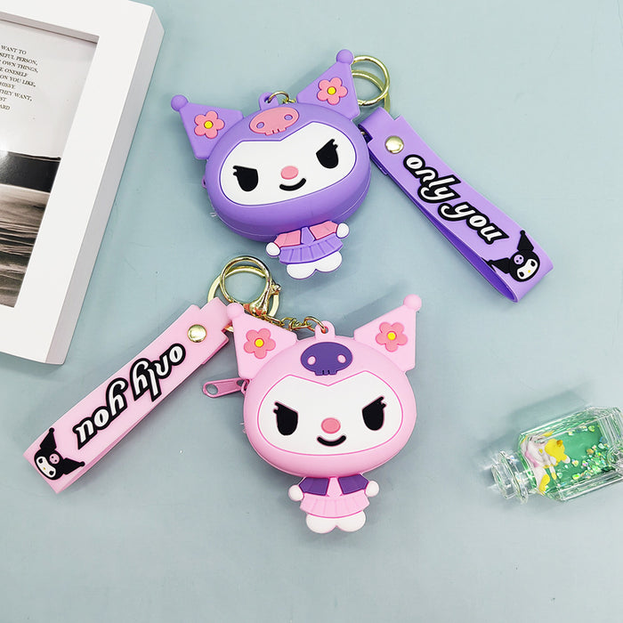 Wholesale  Cute Couple's Storage Coin Purse Keychain Cute Bag Hanging Girl's Key Bag