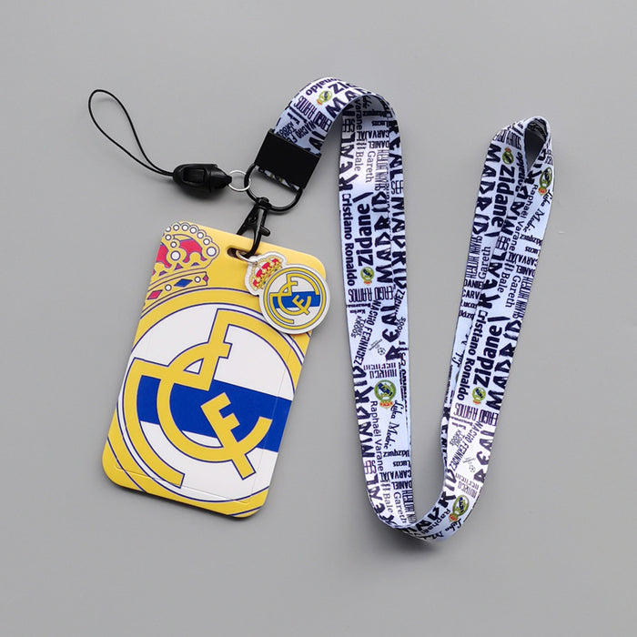 Wholesale football team Lanyard Keychain Cartoon animation hard