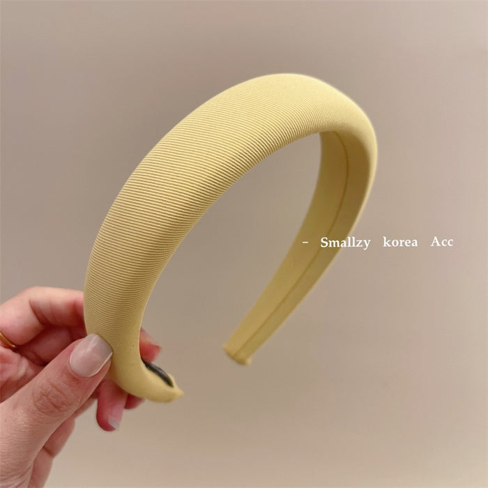 Wholesale Solid color fabric headband with versatile hair clips and external headband