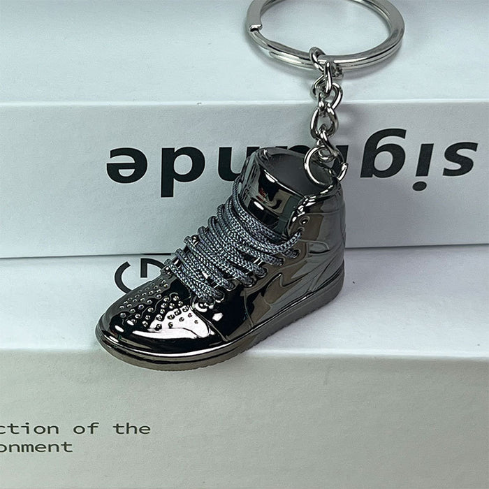 Wholesale Electroplated Mini Shoe PVC Keychain (F) JDC-KC-XingS004