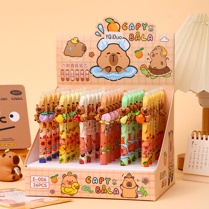 Wholesale erasable push pen fragrance cute gel pen