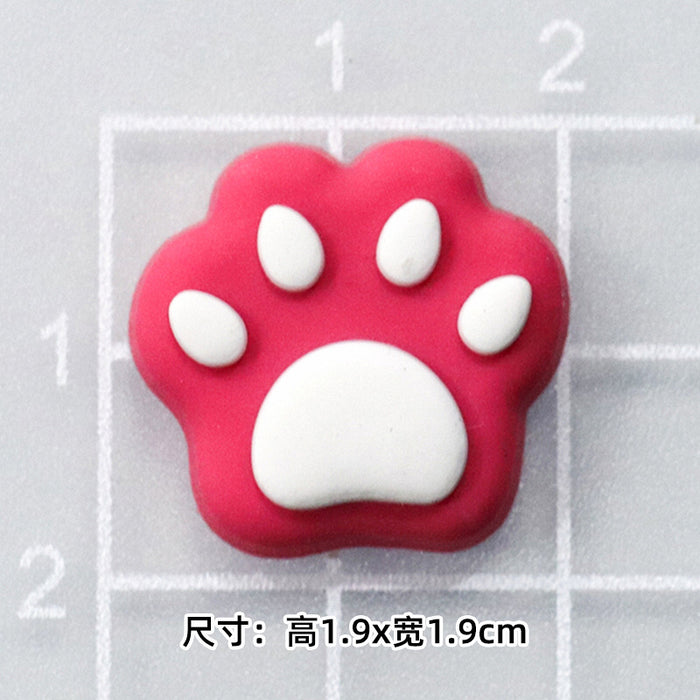 Wholesale 5pcs Cartoon bear soft rubber accessories cream rubber mobile phone case hole shoes hair accessories material bag