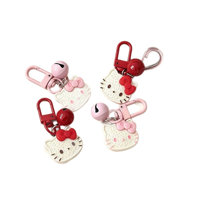 Wholesale Resin Cute Cartoon Cat Keychain Chic Bag Charm And Car Key Accessory Gift For Bestie