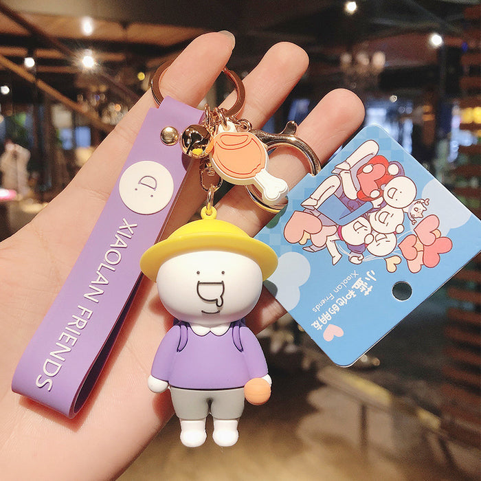 Wholesale Cartoon Silicone Doll Keychain JDC-KC-HaoXi021