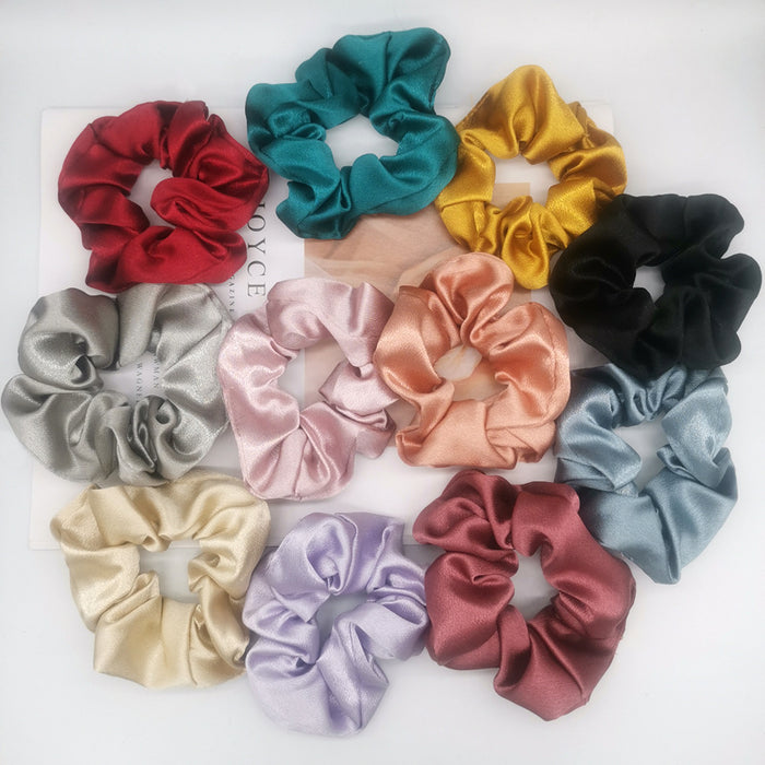 Wholesale Hair accessories: Solid color satin headband, retro and simple, large hair string