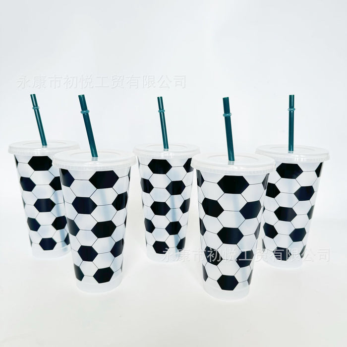 Wholesale 10pcs World Cup Football-Themed Water Bottle 24oz
