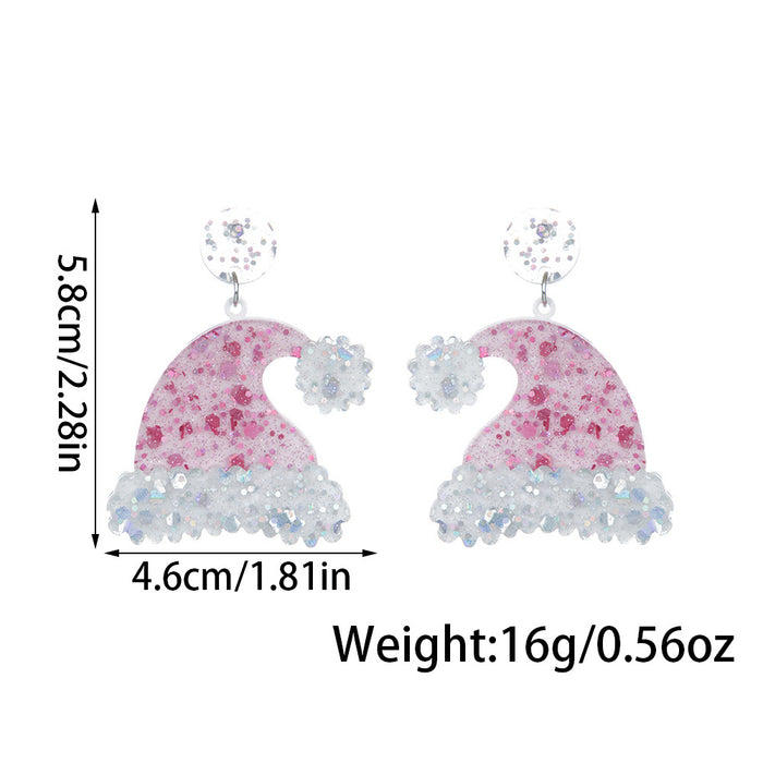 Wholesale  Christmas Acrylic Series Earrings