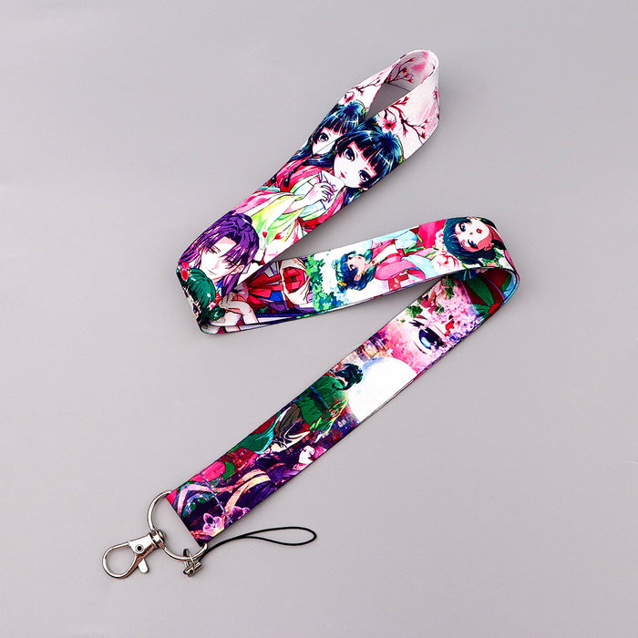 Wholesale Work ID card holder mobile phone lanyard student meal card holder sliding hard case access card holder