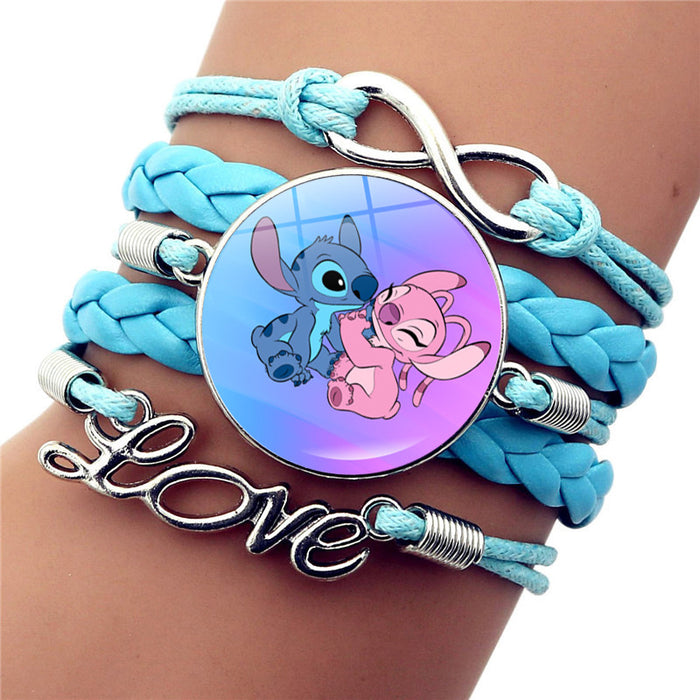 Wholesale Star Stitch Cartoon Bracelet Girl Jewelry Hot Selling Accessories Stitch Peripheral Leather Hand Jewelry JDC-BT-JY002