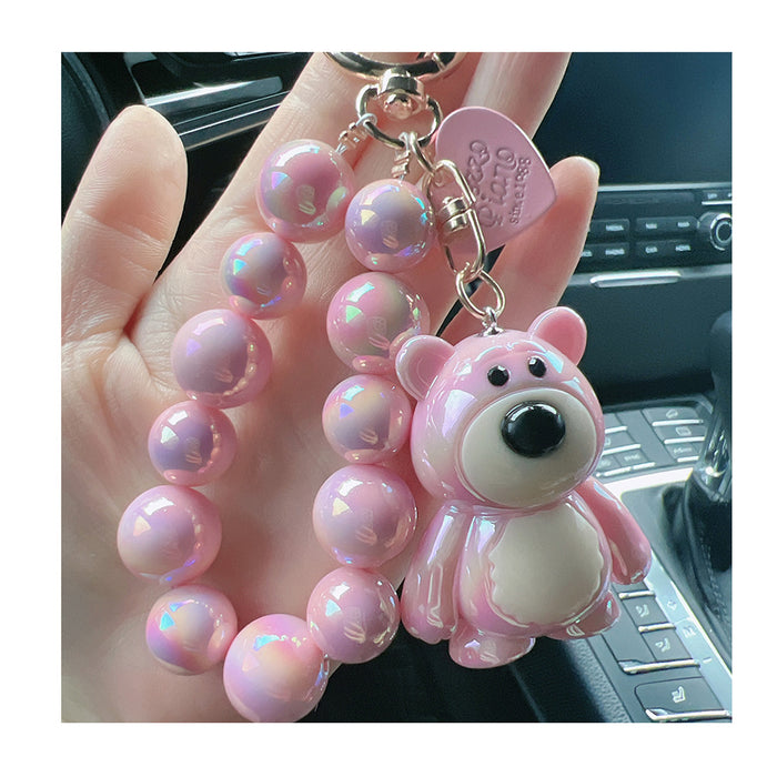 Wholesale  Bear Keychain Couple Cartoon  Pendant Keychain Bag Doll Decorative Pendant