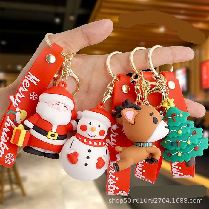 Wholesale  Cartoon  key chain small pendant cute cartoon bag ornaments Christmas