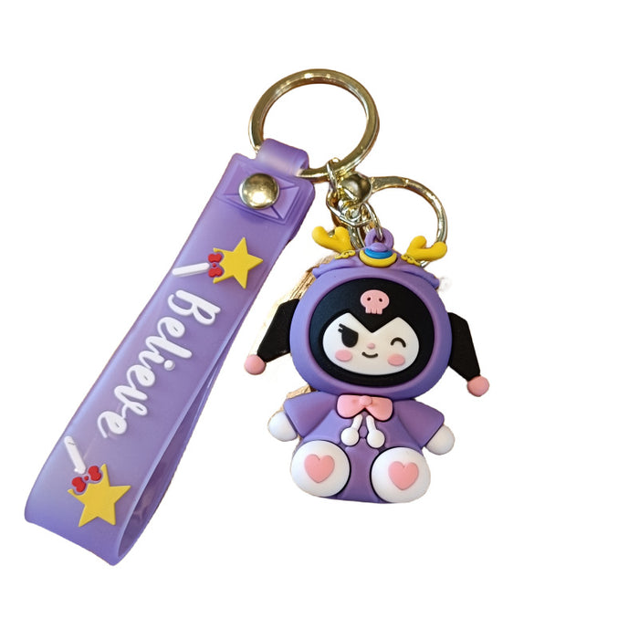 Wholesale Cute 3D Doll Silicone Keychain JDC-KC-MingT131