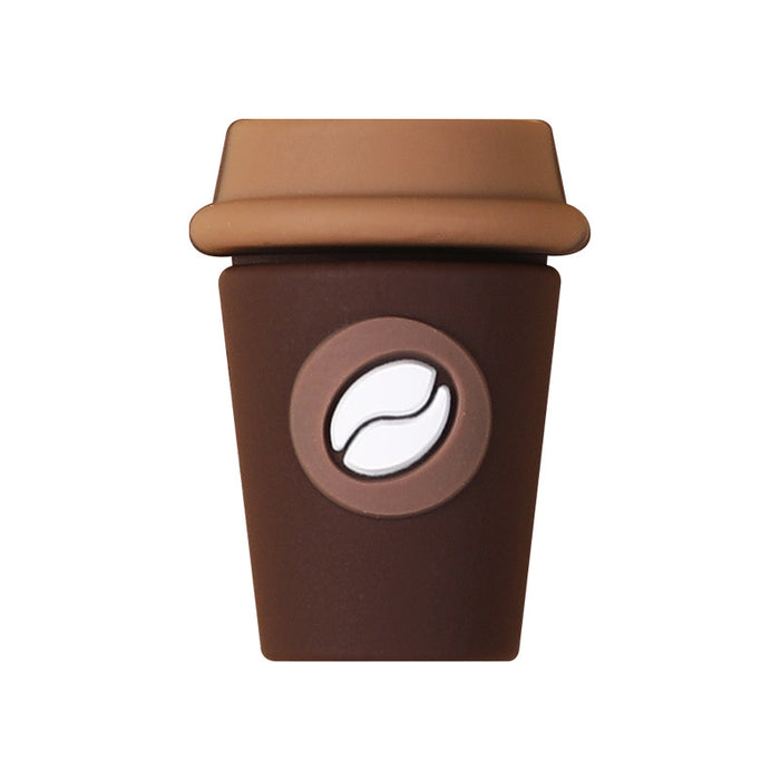 Wholesale 20pcs Three-dimensional coffee cup silicone beads creative DIY jewelry focus beads glue beads beaded