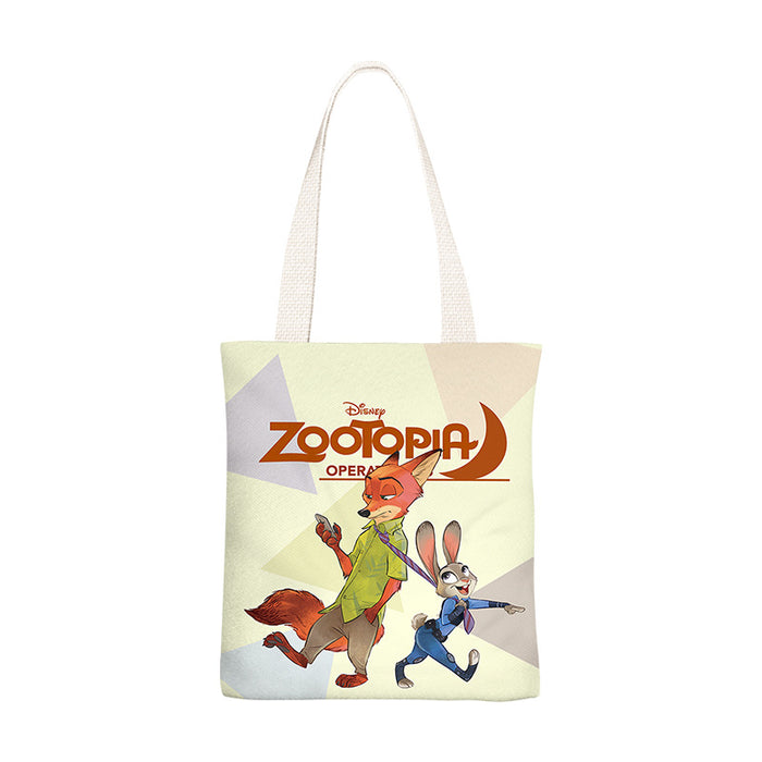 Wholesale Cartoon anime pattern canvas single-shoulder shopping bags