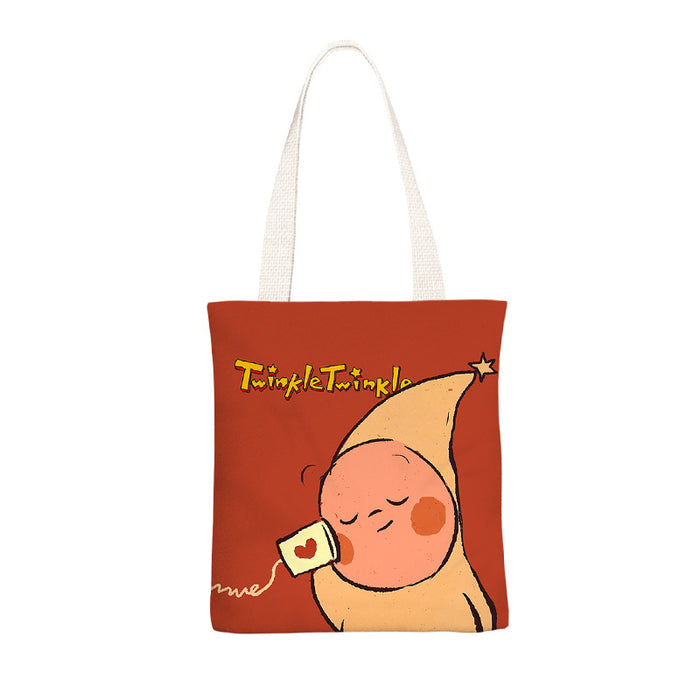 Wholesale Cute cartoon canvas shoulder bags in various colors