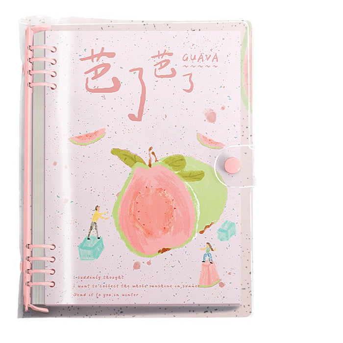 Wholesale PVC Clear Soft Cover Loose-Leaf Notebook A5 Lined Cartoon Design for Students