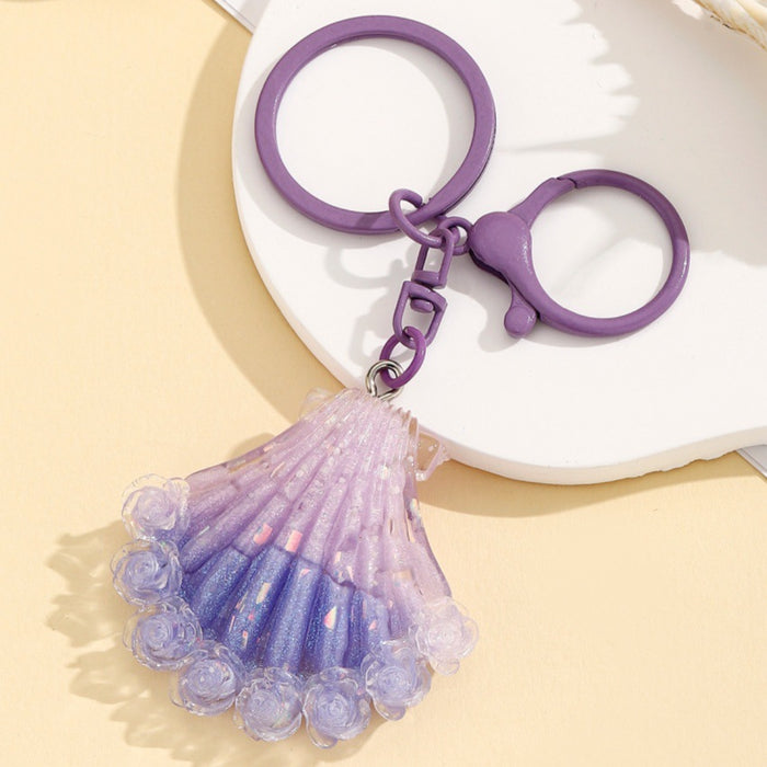 Wholesale Glow-in-the-Dark Firefly Seashell Keychain