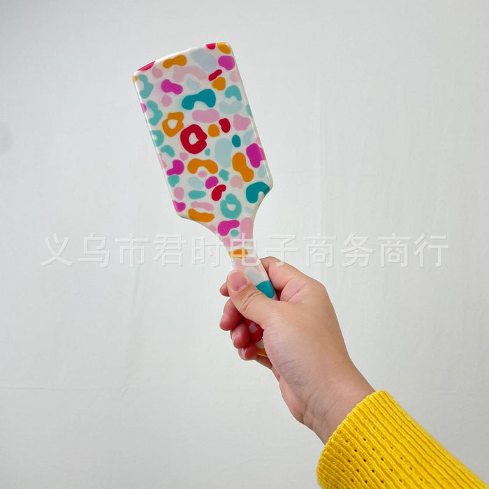 Wholesale Printed Plastic Long Hair Comb JDC-CM-JunShi001