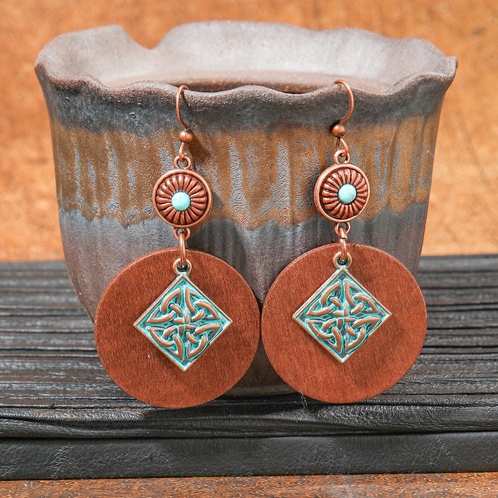 Wholesale Bohemian Tassel Geometric Earrings - Retro Ethnic Style Fashion Accessory MOQ≥2
