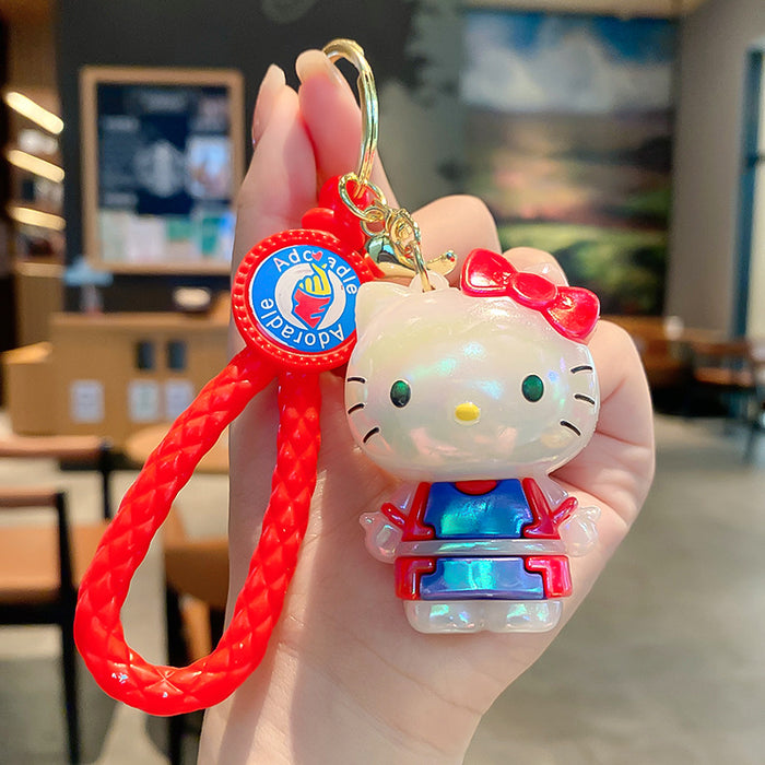 Wholesale Cute Kitten Plated Keychain