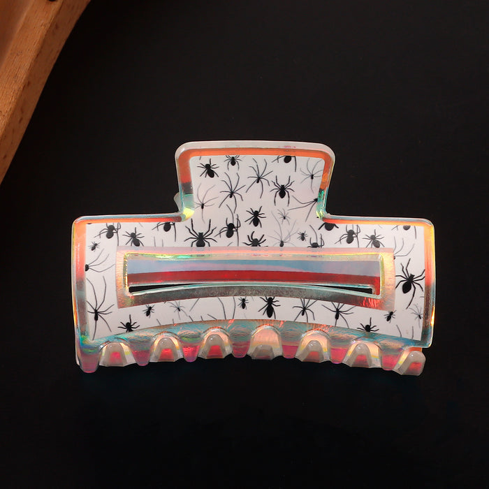 Wholesale  Pumpkin Ghost Laser Effect Printed Clip Shark Clip Hair Accessory